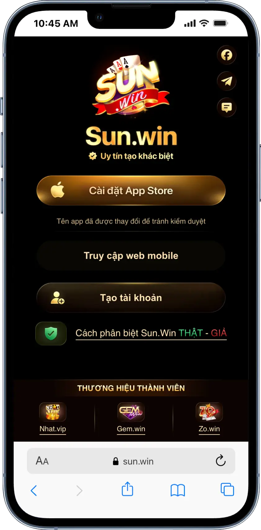 Đăng ký tài khoản Sunwin mới nhất